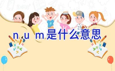 num是什么意思