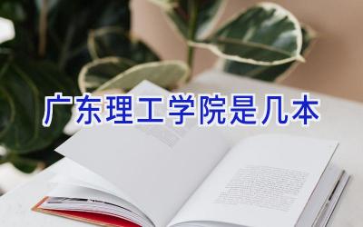 广东理工学院是几本