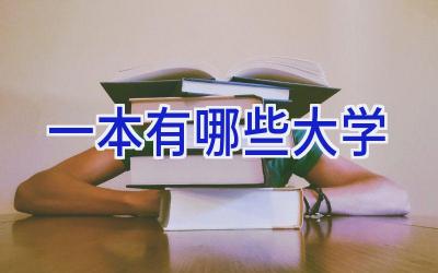 一本有哪些大学