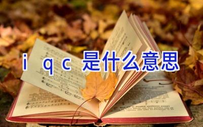 iqc是什么意思