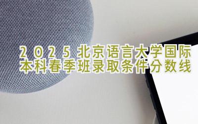 2025北京语言大学国际本科春季班录取条件分数线