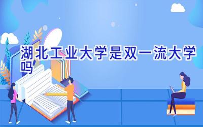 湖北工业大学是双一流大学吗