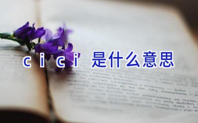 cici是什么意思