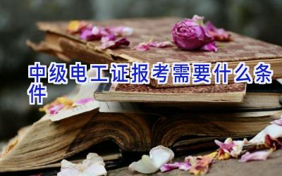 中级电工证报考需要什么条件