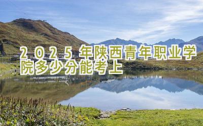 2025年陕西青年职业学院多少分能考上