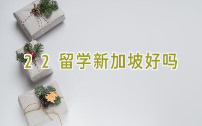 2+2留学新加坡好吗