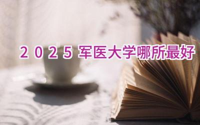 2025军医大学哪所最好