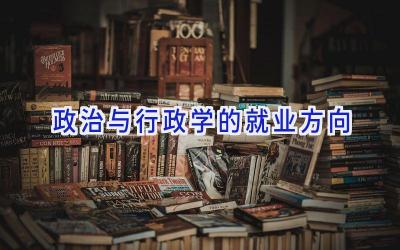 政治与行政学的就业方向