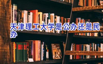 天津理工大学是公办还是民办