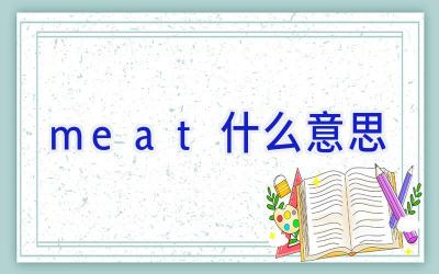 meat什么意思