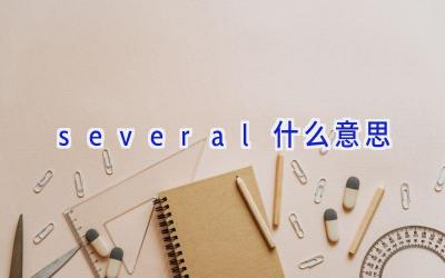 several什么意思