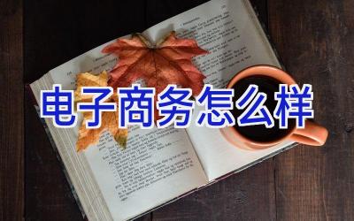 电子商务怎么样