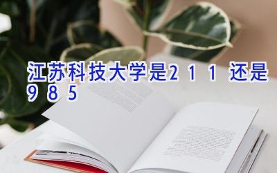 江苏科技大学是211还是985