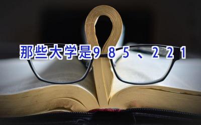 那些大学是985、221