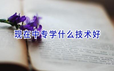 现在中专学什么技术好