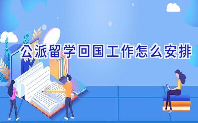 公派留学回国工作怎么安排