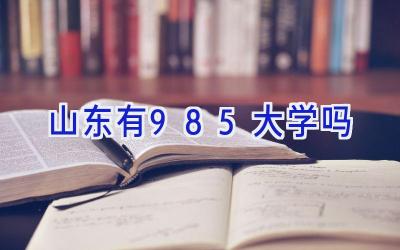 山东有985大学吗