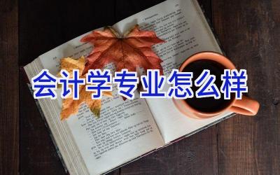 会计学专业怎么样