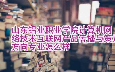 山东铝业职业学院计算机网络技术（互联网产品传播与策划方向）专业怎么样